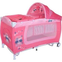 Манеж Lorelli Danny 2 Rocker Розовый   Pink Kitty 1723