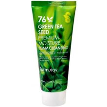 Farmstay 76 Green Tea Seed Premium Moisture Foam Cleansing 100 мл