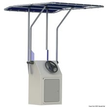 Osculati Retractable aluminium T-Top blue 1350x1050 mm, 48.192.01