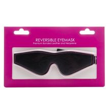 Shots Media BV Чёрно-розовая двусторонняя маска на глаза Reversible Eyemask