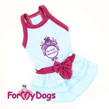Платье ForMyDogs для собак голубое 223SS-2017 LB