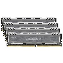 crucial (crucial 16gb kit (4gbx4) ddr4 2400 mt s (pc4-19200) cl16 sr x8 unbuffered dimm 288pin ballistix sport lt) bls4c4g4d240fsb