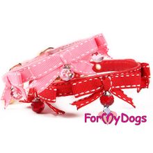 Поводок ForMyDogs с бантиком, красный FMDNL13046-2015 R