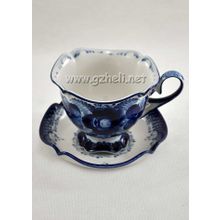 Чайная пара "Будничная". Гжельский фарфор. арт. 1634