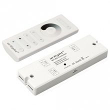 Arlight Контроллер-диммер с пультом ДУ Arlight  SR-2839DIM White (12-24 В,120-240 Вт, ПДУ сенсор) ID - 450178