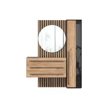 Алмаз. Любимый дом Неаполь Прихожая №8 (Черный Дуб Золотой)