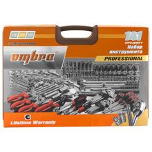 Ombra Набор инструмента универсальный Ombra OMT141S 1 4, 3 8 и 1 2DR, 141 предмет