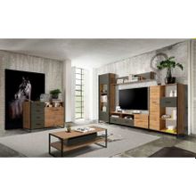 Олмеко Гостиная Доната 3 Дуб Вотан Диамант серый