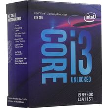 Процессор CPU Intel Core i3-8350K BOX (без кулера) 4.0 GHz   4core   SVGA UHD Graphics 630   8Mb   91W   8 GT   s LGA1151