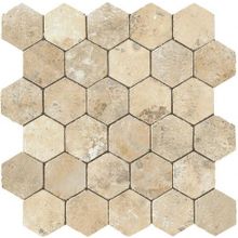 Atlas Concorde Aix Aix Blanc Honeycomb Tumbled A0UA мозаика шестиугольная 300 мм*310 9 мм