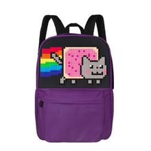 Upixel Фиолетовый пиксельный рюкзак для школы WY-A013
