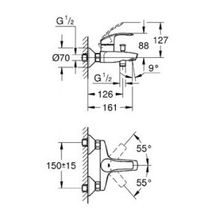 Комплект для ванны Grohe Eurosmart (123570) 3 в 1