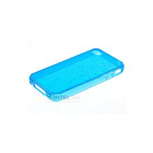Силиконовая накладка для iPhone 4 4S вид №16 blue