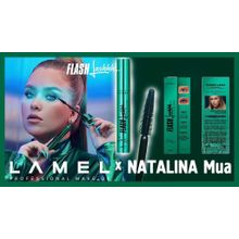 LAMEL PROFESSIONAL Тушь для ресниц удлиняющая с эффектом накладных ресниц Flash Lash by Natalina Mua