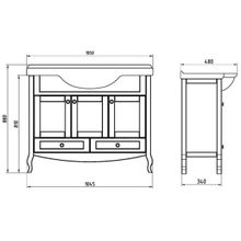 ASB-Woodline Тумба с раковиной Флоренция 105 бук тироль, массив ясеня