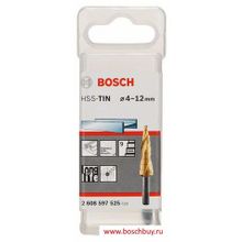 Bosch Ступенчатое сверло HSS-TiN 4-12 мм (2608597525 , 2.608.597.525)