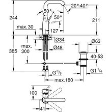 Смеситель Grohe Essence New для раковины, 32628GL1