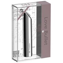  Серебристый мини-вибратор Love Bullet - 8,4 см.