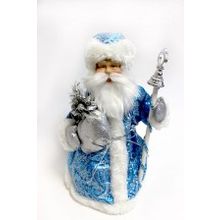 Кукла Дед Мороз 30 см синий арт. o-5894-BLUE