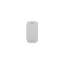 чехол-книжка Samsung EFC-1G6FWECSTD Flip Cover Marble White для Galaxy S3, белый