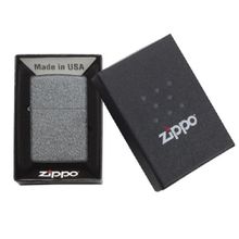 Зажигалка серая матовая Zippo с покрытием Iron Stone