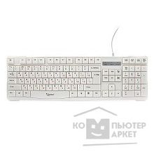 Gembird Keyboard  KB-8352U, USB, белый, доп, клавиша backspace, 105 клавиш