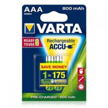 Аккумулятор AAA VARTA Ready2Use 800мА ч Ni-Mh, 2шт, блистер (56703101412)
