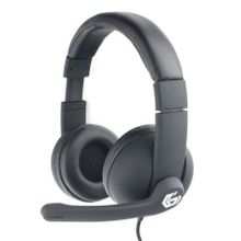 Гарнитура GEMBIRD MHS-G220, игровая, черная + код Printbar