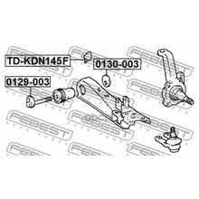 Болт С Эксцентриком | Перед Прав Лев | Toyota Hiace Van Commuter Lh1## Rzh10# 11# 125 135 15# 1989.08-2006.02 [Gr] Febest арт. 0129003