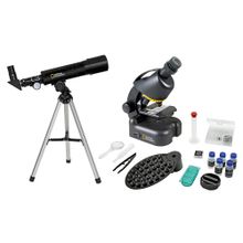 Набор Bresser National Geographic: телескоп 50 360 AZ и микроскоп 40–640x