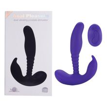  Фиолетовый стимулятор простаты Remote Control Anal Pleasure Vibrating Prostate Stimulator - 13,5 см.