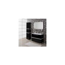 Комплект мебели для ванной Турин 100 черный (Акватон)