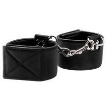 Shots Media BV Чёрные двусторонние наручники Reversible Wrist Cuffs