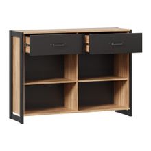 Алмаз. Любимый дом Техно Тумба комбинированная 1200 (Дуб золотой Чёрный)