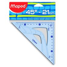 Угольник GEOMETRIC 26 см. угол 45 гр,УФ градуированный MAPED