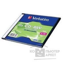 Verbatim Диск CD-RW 700Mb 8-12x Slim case 20шт 43762