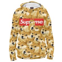 Худи Я-МАЙКА Supreme doge pattern