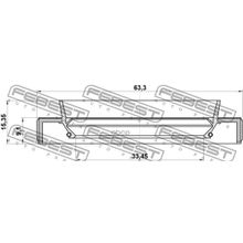 Сальник Привода Febest арт. 95HBY35630915L