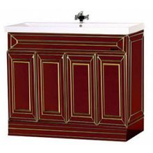 Misty Мебель для ванной Vena 120 бордо патина