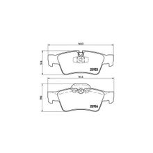 Колодки Тормозные Дисковые | Зад | Mercedes-Benz M-Class (W164) Ml 350 4-Matic (164.186) 02.2005 - 12.2011 <=> Mercedes-Benz M-Class (W164) Ml 320 Cdi 4-Matic (164.122) 07.2005 - 07.2009 Brembo арт. P50064