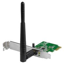 asus (asus wifi adapter pci-e (pci-ex1, wlan 150mbps, 802.11bgn) 1x ext antenna) pce-n10