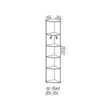 Вешалка-пенал угловая Ника