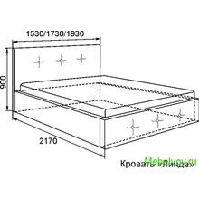 Кровать Линда-1 с подъемным механизмом