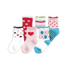 Luvable Friends Яркий принт 6 пар розовые