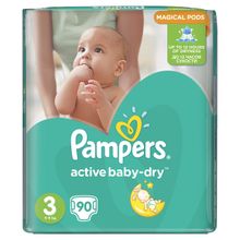 Pampers Active Baby-Dry 5-9 кг 3 90 шт.