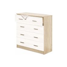 Олмеко Комод Дуэт-1 Дуб Сонома Белый