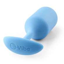 b-Vibe Голубая пробка для ношения B-vibe Snug Plug 3 - 12,7 см. (голубой)