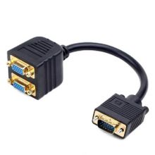 Разветвитель VGA 15M вход -> 2xVGA 15F выхода, пассивный, 0.2 м, Gembird (CC-VGAX2-20CM)