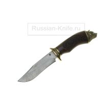 Нож Клык ( дамасская сталь), венге