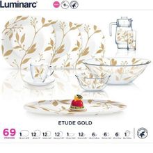 Столовый сервиз Luminarc CARINE ETUDE GOLD 46 предметов 6 персон ОАЭ N2781